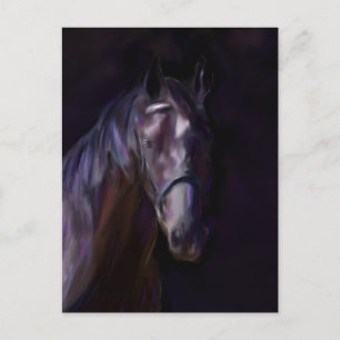 Cartão Postal Cavalo escuro