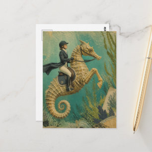 Cartão Postal Cavalo-Marinho Equestre