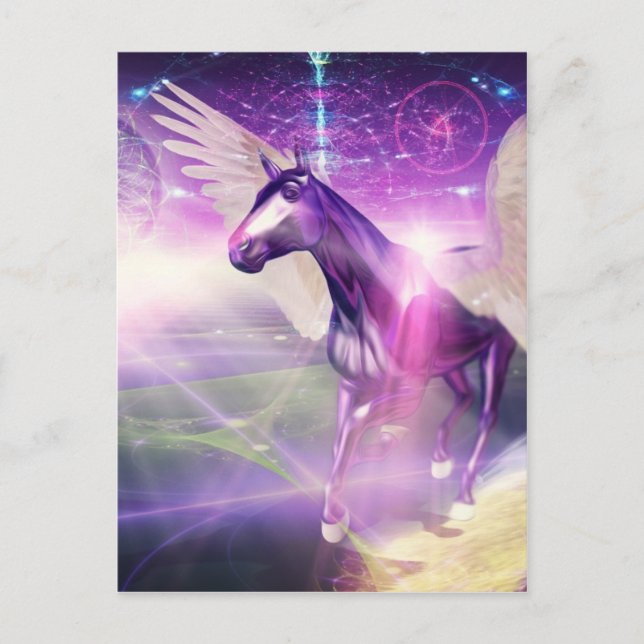 Cartão Postal Cavalo Místico (Frente)