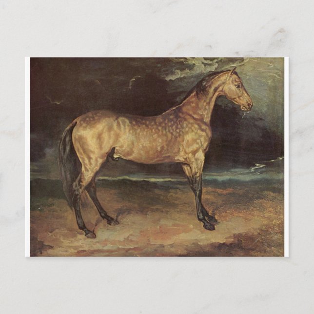 Cartão Postal Cavalo na tempestade de Theodore Gericault (Frente)