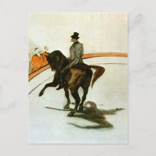 Cartão Postal Cavalo no Anel de Toulouse-Lautrec