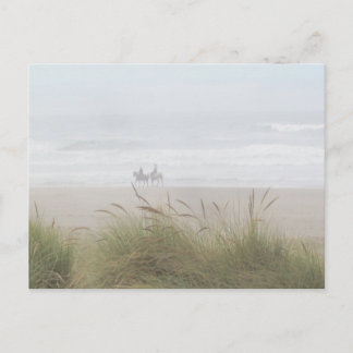 Cartão Postal Cavalo no Cartão-Postal da Praia