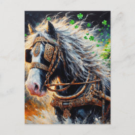 Cartão Postal Cavalo Puxando uma Carga de Camrochas