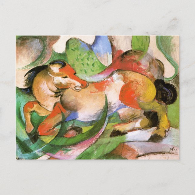 Cartão Postal Cavalo Saltando (Springendes Pferd) (Frente)