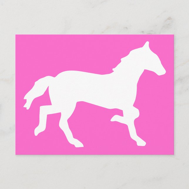 Cartão Postal cavalo simples (Frente)