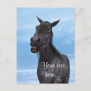 Cartão Postal Cavalo Sorridente