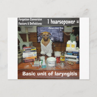 Cartão Postal Cavalo-Vapor Conhecimento Cão Conversões Esquecida