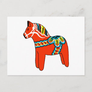 Cartão Postal Cavalo vermelho de Dala