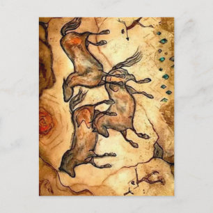 Cartão Postal Cavalos das Cavernas **