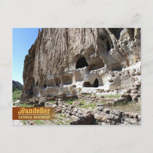 Cartão Postal Cavates no Monumento Nacional de Bandelier, NM