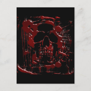 Cartão Postal Caveira Sanguínea