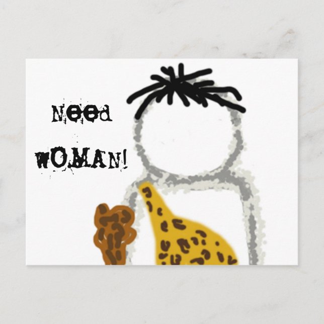 Cartão Postal Caveman Ghost (Frente)