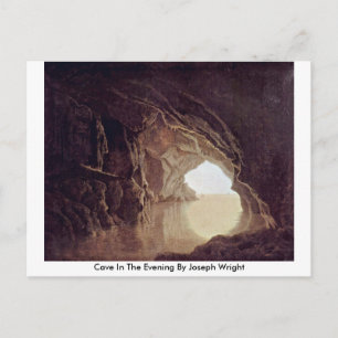 Cartão Postal Caverna À Noite De Joseph Wright