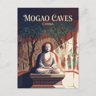 Cartão Postal Caverna da Biblioteca das Grutas de Mogao 17 China