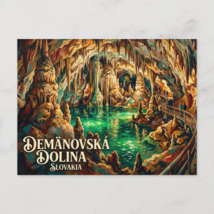 Cartão Postal Caverna da Liberdade, Vale de Demanovska Eslováqui