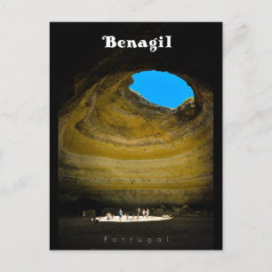 Cartão Postal Caverna de Benagil - Arte de Viagem Algarve