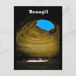 Cartão Postal Caverna de Benagil - Arte de Viagem Algarve