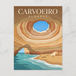 Cartão Postal Caverna de Benagil Portugal