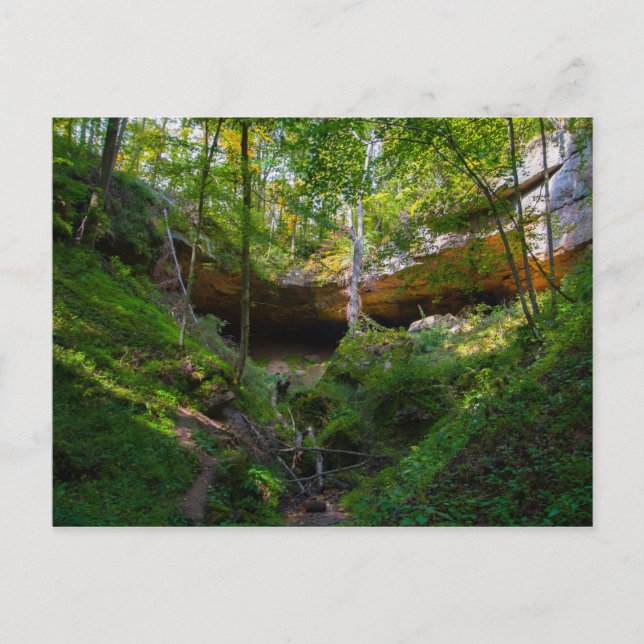 Cartão Postal Caverna de Hosak, Ohio (Frente)