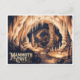 Cartão Postal Caverna Mammoth Kentucky