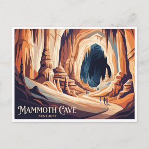 Cartão Postal Caverna Mammoth Kentucky