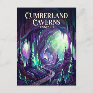 Cartão Postal Cavernas Cumberland Tennessee
