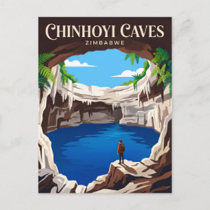 Cartão Postal Cavernas de Chinhoyi Zimbábue