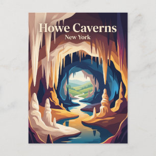 Cartão Postal Cavernas Howe Nova York