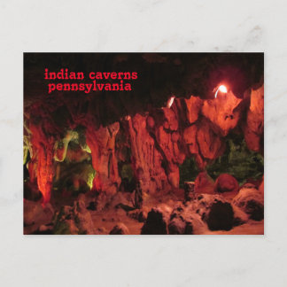 Cartão Postal cavernas lincoln, pensilvânia