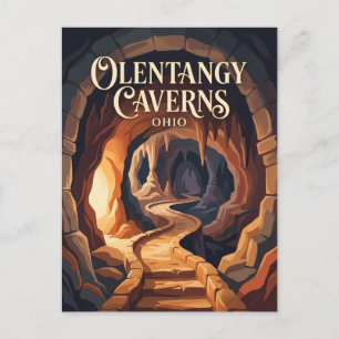 Cartão Postal Cavernas Olentangy Ohio
