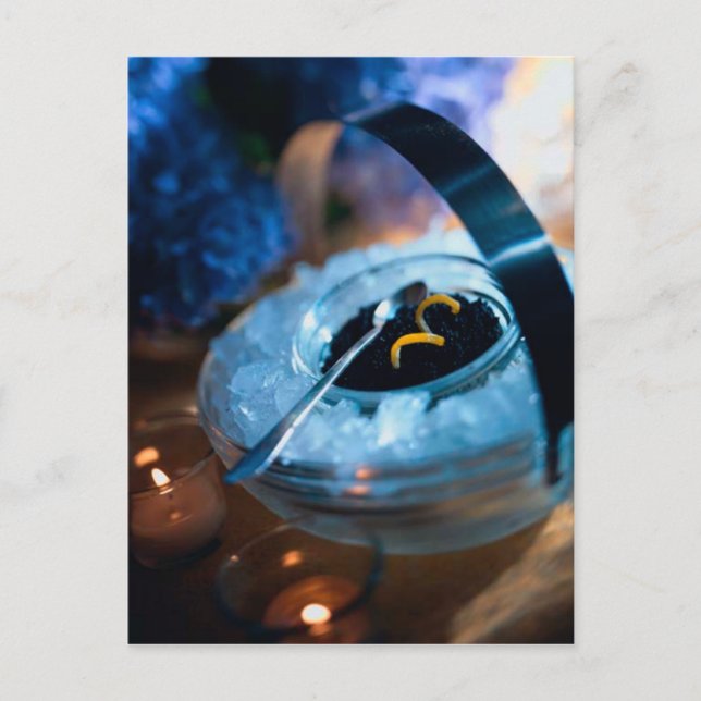 CARTÃO POSTAL CAVIAR NO GELO (Frente)