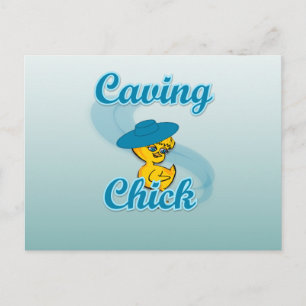 Cartão Postal Caving Chick #3