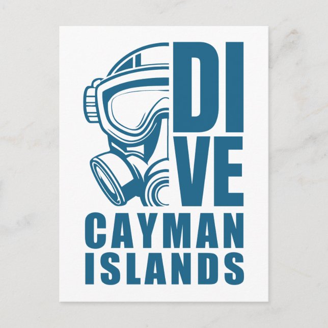 Cartão Postal Cayman Islands Diving (Frente)