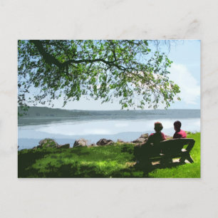 Cartão Postal Cayuga Lake Bench