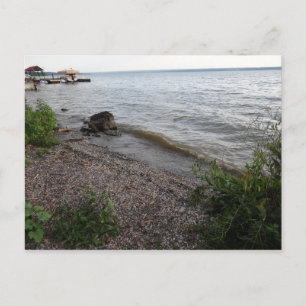 Cartão Postal Cayuga Lake Rocky Beach