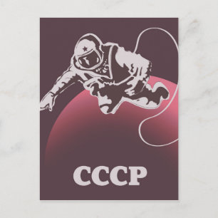 Cartão Postal CCCP Cosmonaut
