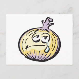 Cartão Postal cebola de choro engraçada