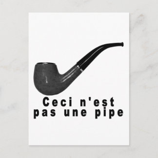 Cartão Postal Ceci n'est pas une pipe scribble shirt.png