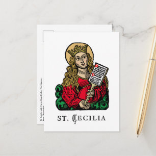 Cartão Postal Cecilia com Hymn Conselho (Nuremberg)