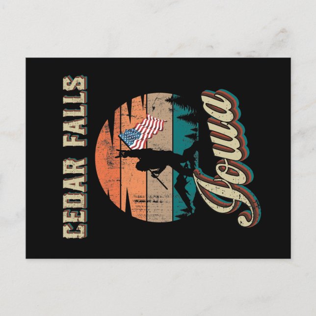 Cartão Postal Cedar Falls Iowa (Frente)