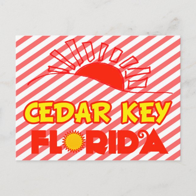 Cartão Postal Cedar Key, Florida (Frente)