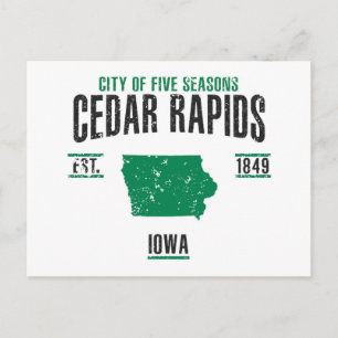 Cartão Postal Cedar Rapids