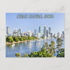 Cartão Postal Cedar rapids iowa viagem