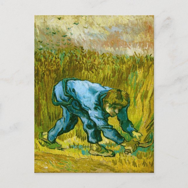 Cartão Postal Ceifador com Doença (depois de Millet),Van Gogh de (Frente)