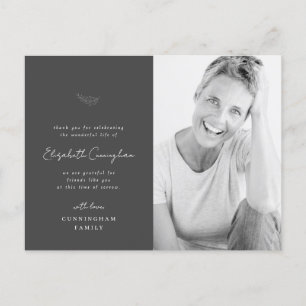 Cartão Postal Celebração da Foto Simples e Moderna da Vida