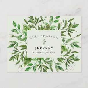 Cartão Postal Celebração da Vida após a Coleta de Folhas da Reun