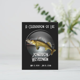 Cartão Postal Celebração da Vida da Pesca de Lucioperca