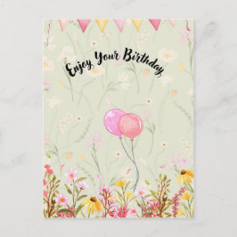 Cartão Postal Celebração de Aniversário