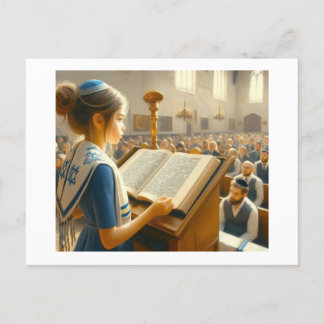 Cartão Postal Celebração de Bat Mitzvah,