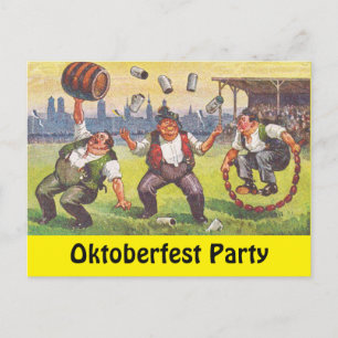 Cartão Postal Celebração de Oktoberfest do Partido Octoberfest d
